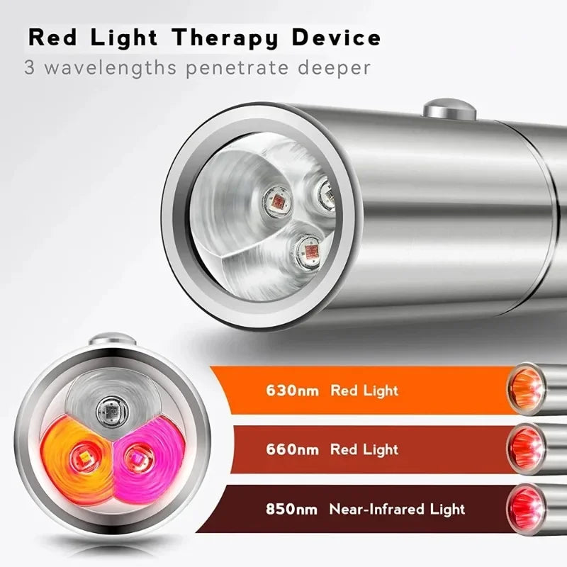 LumiThera™ 5-Wavelength Red Light Therapy Wand – Professional Skin Renewal & Acne Recovery Device
