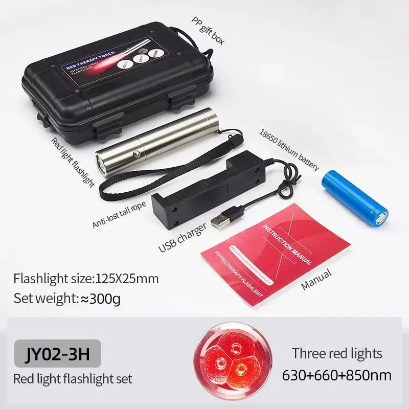 LumiThera™ 5-Wavelength Red Light Therapy Wand – Professional Skin Renewal & Acne Recovery Device