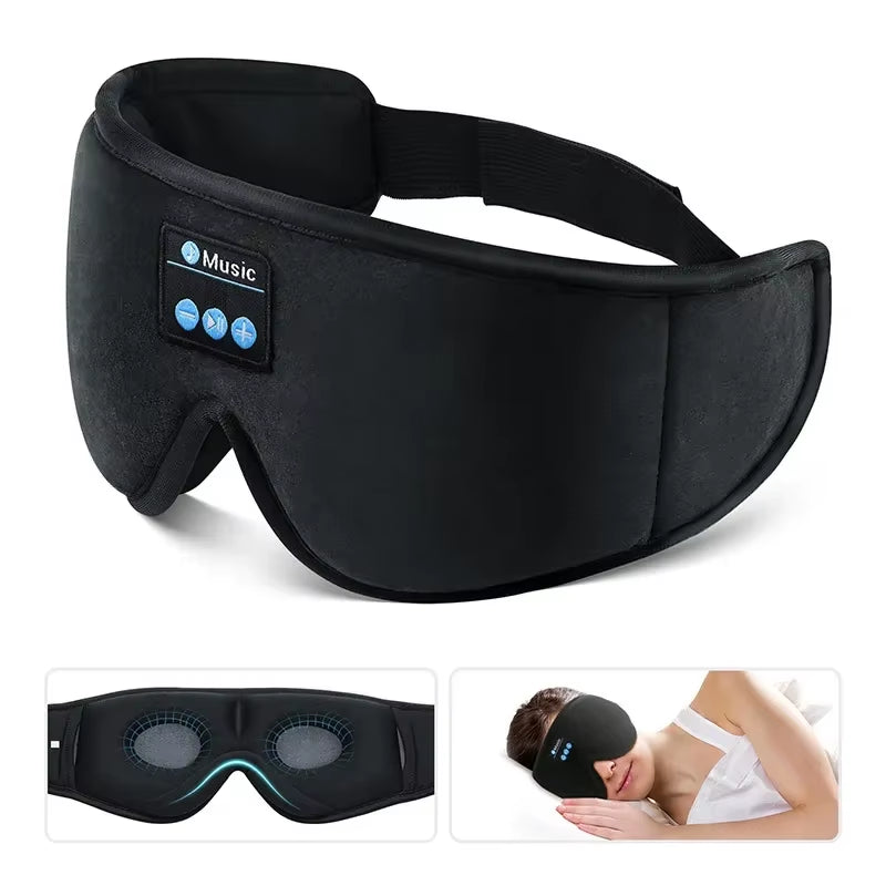DreamBeats™ 3D Bluetooth Sleep Mask – Noise-Canceling Eye Mask with Built-In HD Speakers & Ultra-Soft Comfort Foam