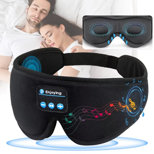 DreamBeats™ 3D Bluetooth Sleep Mask – Noise-Canceling Eye Mask with Built-In HD Speakers & Ultra-Soft Comfort Foam