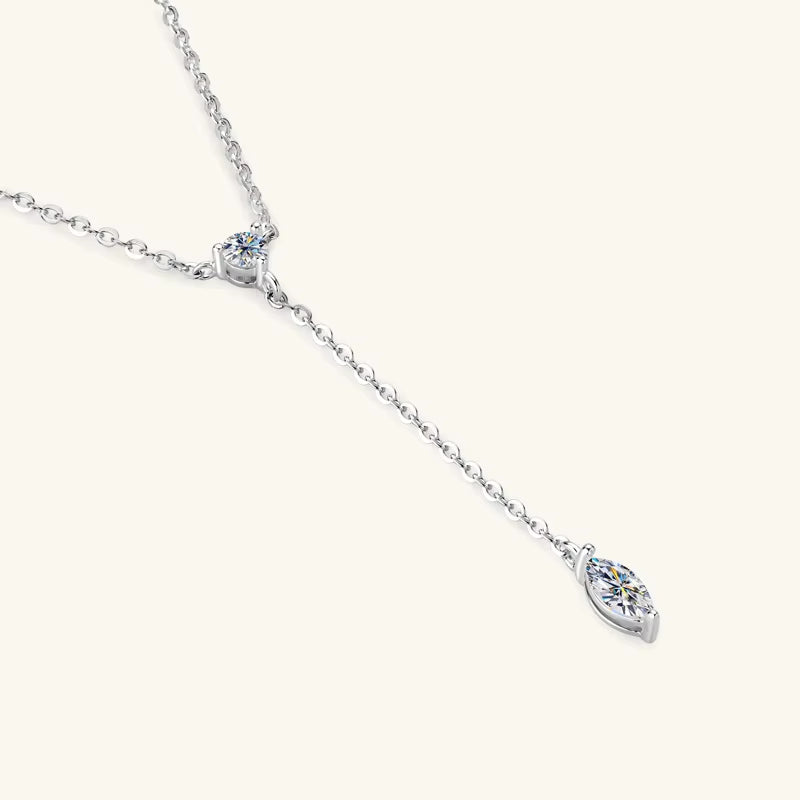 0.4ct Moissanite Pendant Necklace – 925 Sterling Silver or 14K Gold Finish | Brilliant Diamond Alternative | Elegant Gift for Her