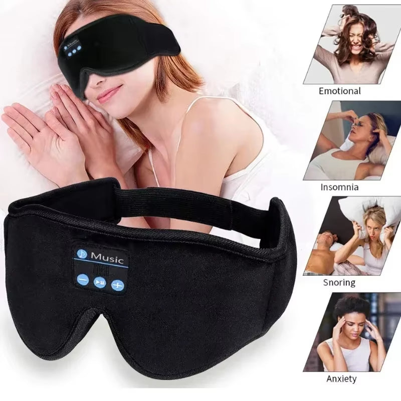 DreamBeats™ 3D Bluetooth Sleep Mask – Noise-Canceling Eye Mask with Built-In HD Speakers & Ultra-Soft Comfort Foam