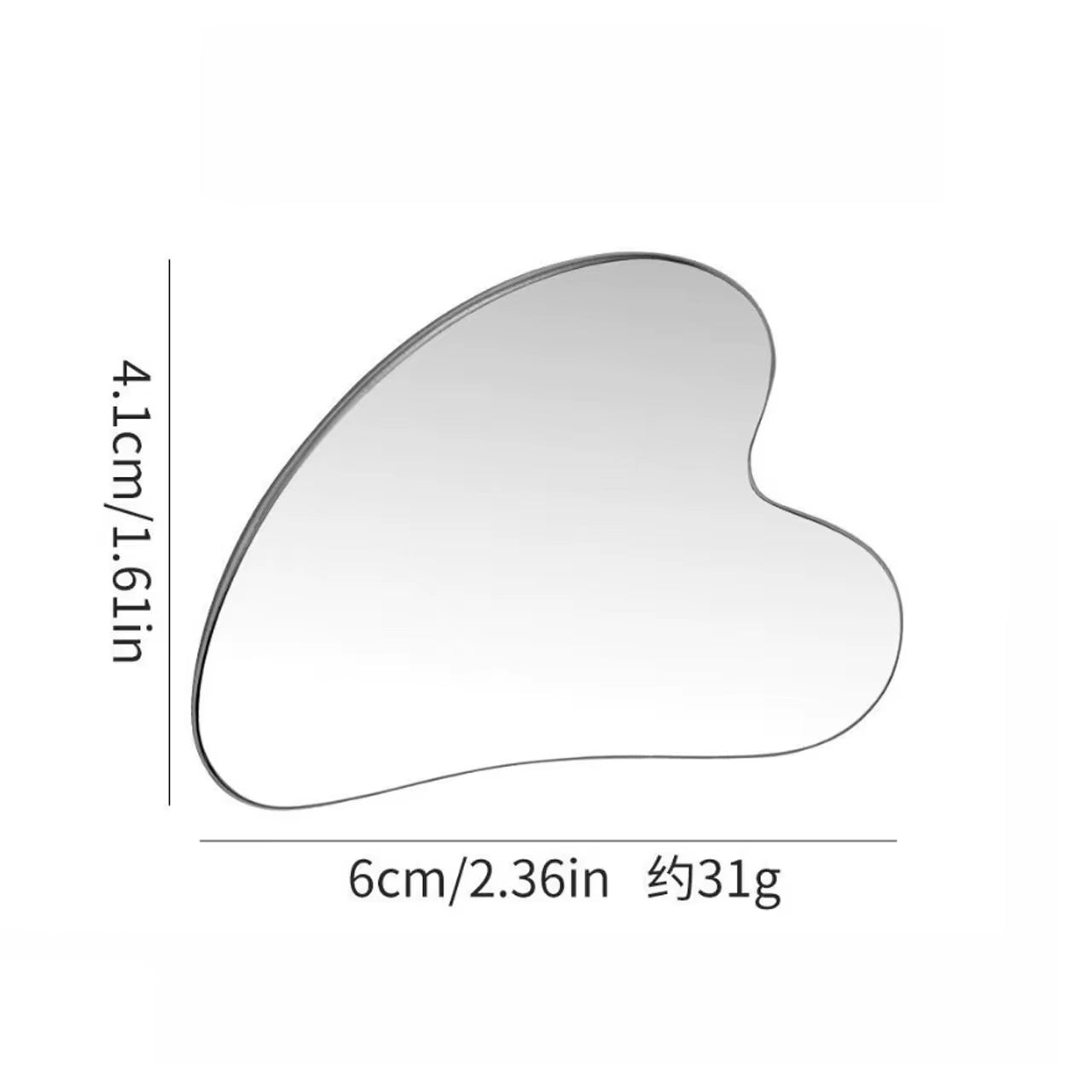 Stainless Steel Gua Sha Facial & Body Massage Tool – Sculpting, Lifting & Relaxation Scraper for Face, Neck, and Body