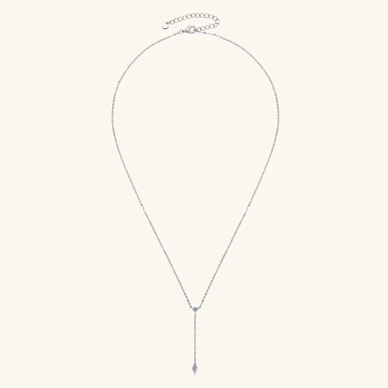 0.4ct Moissanite Pendant Necklace – 925 Sterling Silver or 14K Gold Finish | Brilliant Diamond Alternative | Elegant Gift for Her