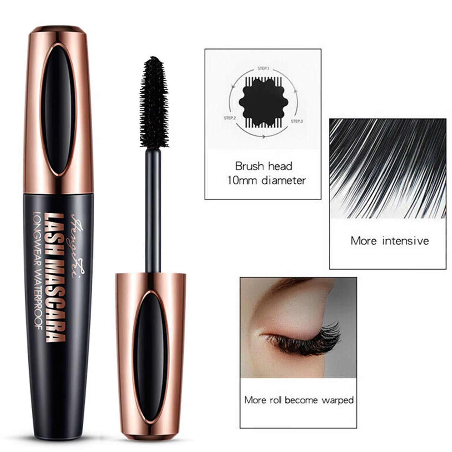 3D Extreme Volume Mascara – Waterproof, Long-Lasting, and Smudge-Free Formula for Lush, Bold Lashes