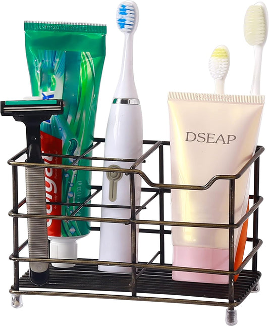 Stainless Steel Electric Toothbrush Holder – Wall-Mount Bathroom Organizer Stand