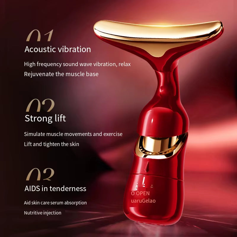 LumiLift™ 3-in-1 Face Sculpting & Skin-Tightening Device — Anti-Aging, Wrinkle Smoothing & Neck Lifting Massager