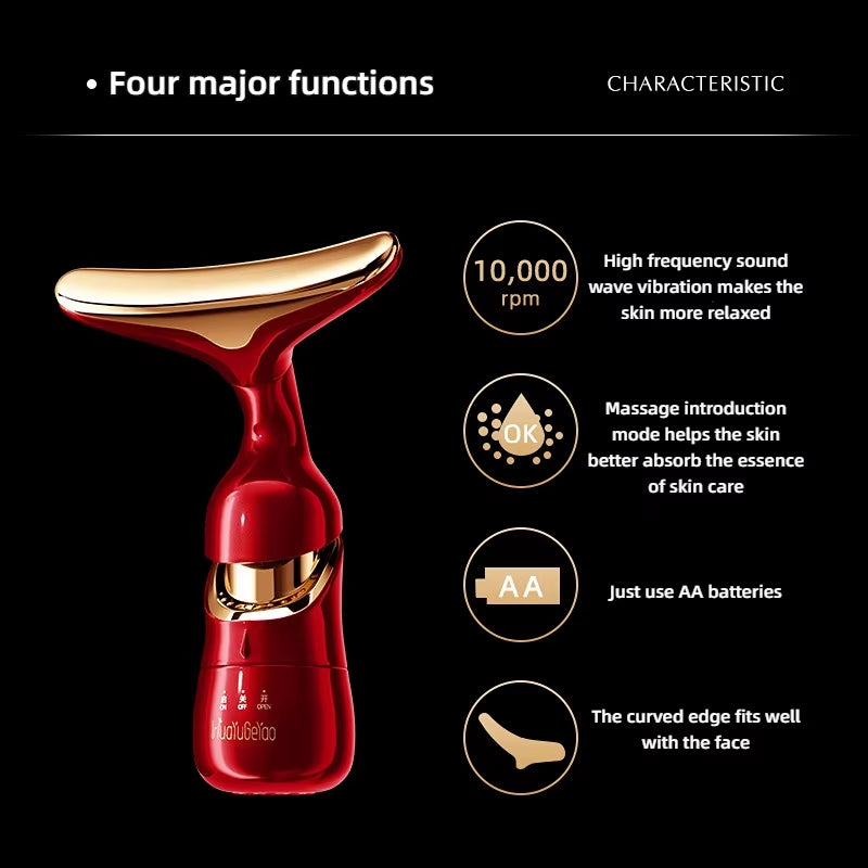 LumiLift™ 3-in-1 Face Sculpting & Skin-Tightening Device — Anti-Aging, Wrinkle Smoothing & Neck Lifting Massager