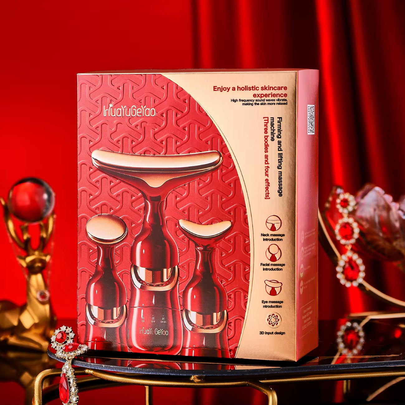 LumiLift™ 3-in-1 Face Sculpting & Skin-Tightening Device — Anti-Aging, Wrinkle Smoothing & Neck Lifting Massager