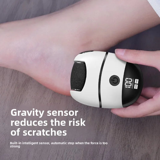 Electric Callus Remover – Rechargeable Pedicure Tool with Dual Grinding Heads for Smooth, Soft Feet at Home & On-the-Go