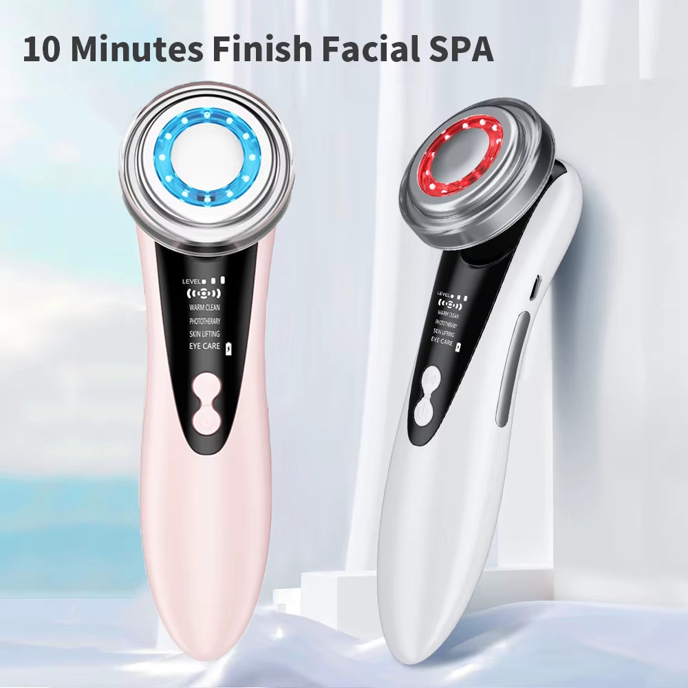 GlowLift™ Microcurrent Facial Sculpting & LED Rejuvenation Device – Wrinkle-Fighting, Skin-Tightening, and Anti-Aging Tool
