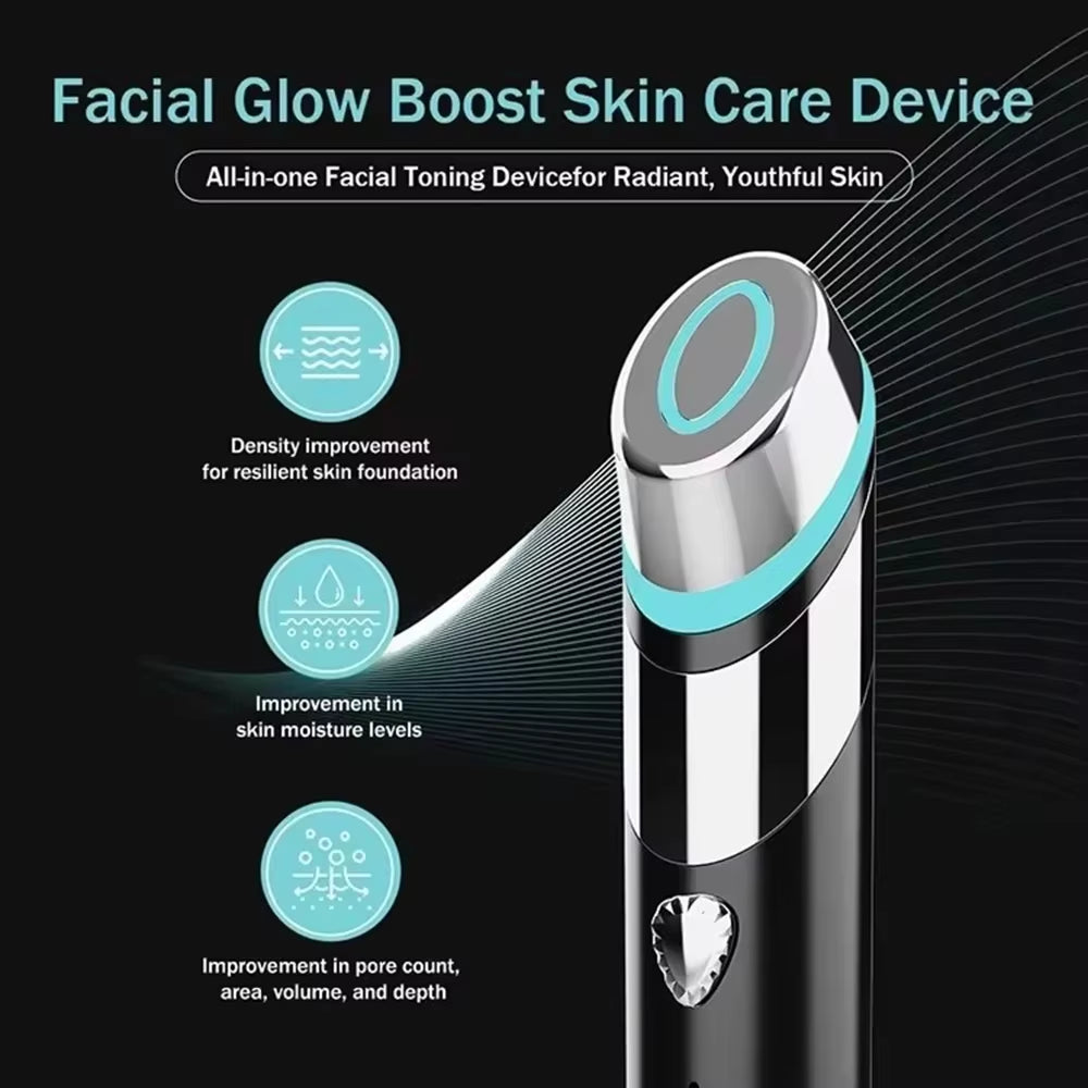 Age-R Booster H 4-in-1 Skin Care Device — Microcurrent Lifting, Deep Facial Firming & Anti-Aging Beauty Tool